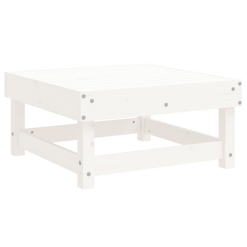 vidaXL 4 Piece Wood Garden Lounge Set in White