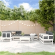 vidaXL 8 Piece Wood Large Garden Lounge Set in White