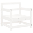 vidaXL 7 Piece Wood Small Garden Lounge Set in White