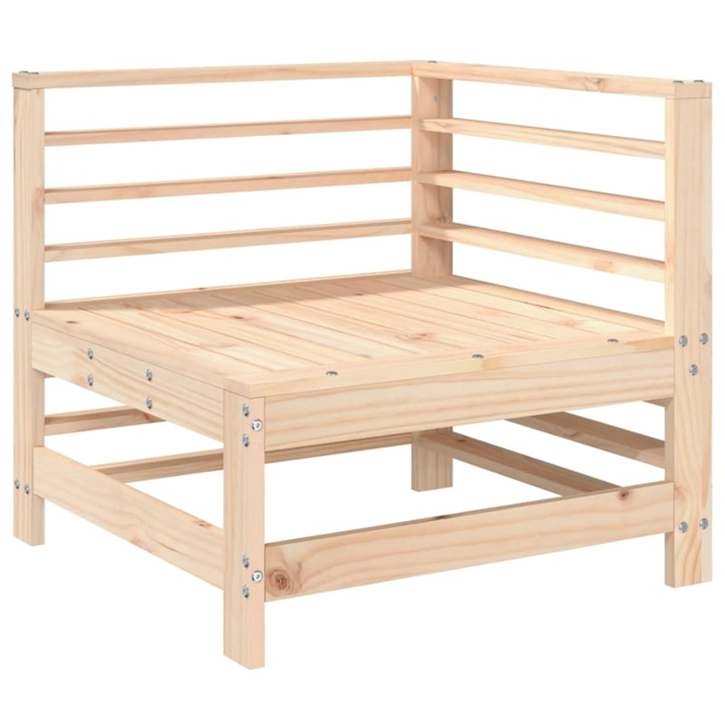 vidaXL 6 Piece Wood Garden Lounge Set in Natural
