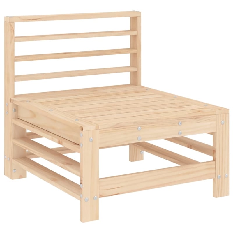 vidaXL 6 Piece Wood Garden Lounge Set in Natural