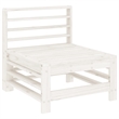 vidaXL 6 Piece Wood Medium Garden Lounge Set in White