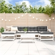 vidaXL 7 Piece Wood Small Garden Lounge Set in White