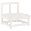 vidaXL 5 Piece Wood Medium Garden Lounge Set in White
