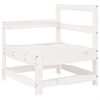 vidaXL 10 Piece Wood Small Garden Lounge Set in White