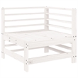 vidaXL 8 Piece Wood Large Garden Lounge Set in White