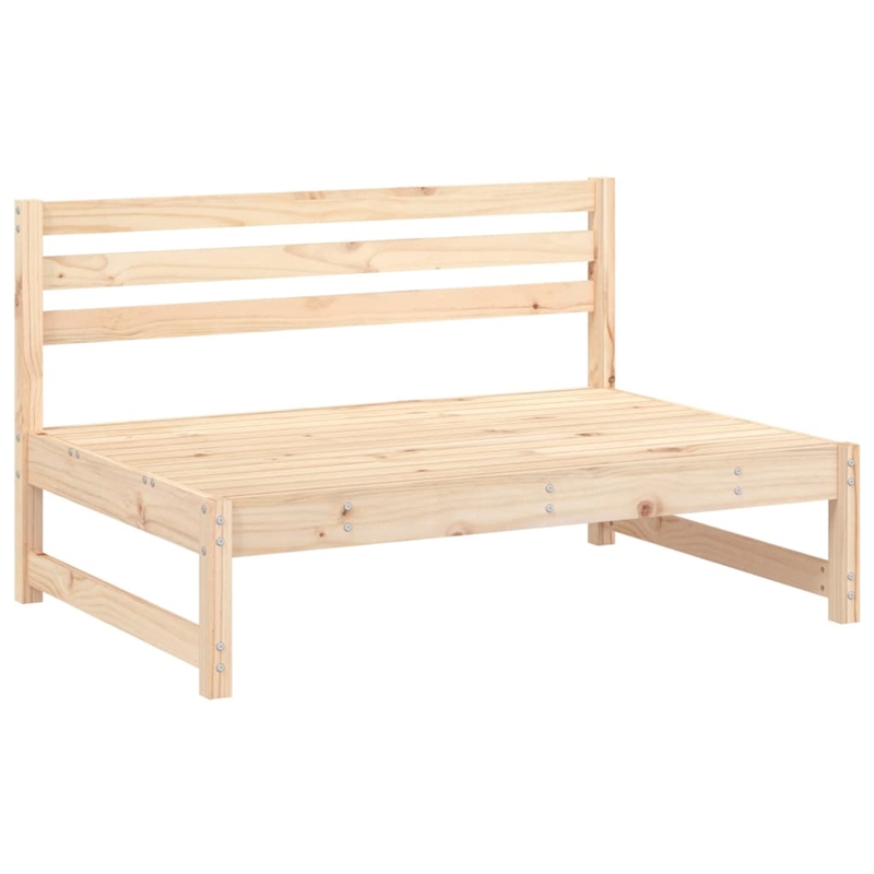 vidaXL 2 Piece Wood Medium Garden Lounge Set in Natural