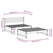 vidaXL 2 Piece Wood Medium Garden Lounge Set in Natural