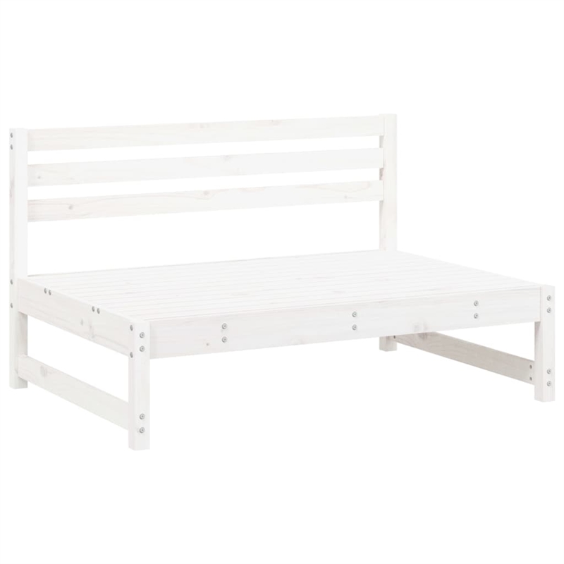 vidaXL 6 Piece Wood Garden Lounge Set in White