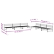 vidaXL 6 Piece Wood Garden Lounge Set in White