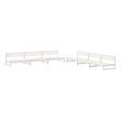 vidaXL 6 Piece Wood Garden Lounge Set in White