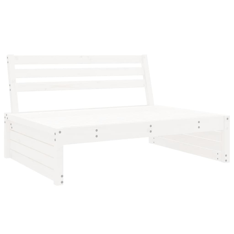 vidaXL 4 Piece Wood Large Garden Lounge Set in White