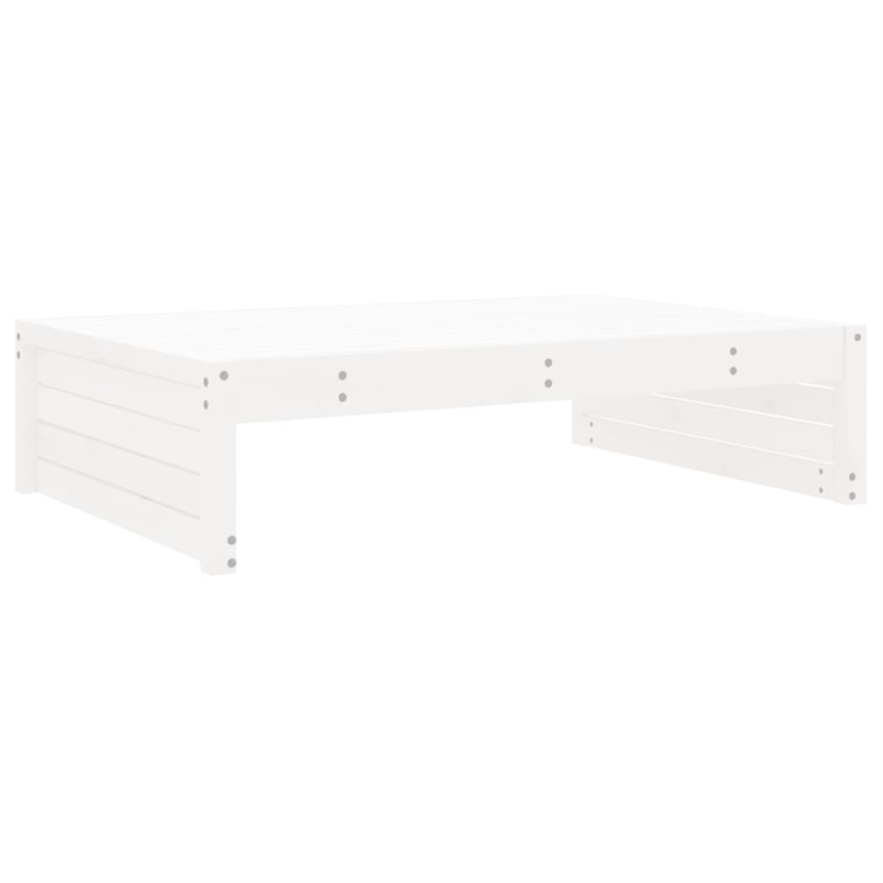 vidaXL 4 Piece Wood Large Garden Lounge Set in White