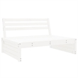 vidaXL 6 Piece Wood Large Garden Lounge Set in White