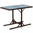 vidaXL 3 Piece Steel Furniture Set in White/Brown/Cream