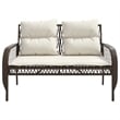 vidaXL 4 Piece Patio Sofa Set in White/Brown/Cream