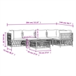 vidaXL 6 Piece Steel Garden Lounge Set in White/Gray