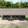 vidaXL 7 Piece Steel Garden Lounge Set in Anthracite