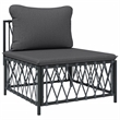 vidaXL 7 Piece Steel Garden Lounge Set in Anthracite
