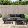 vidaXL 6 Piece Steel Garden Lounge Set in Anthracite
