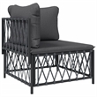 vidaXL 6 Piece Steel Garden Lounge Set in Anthracite