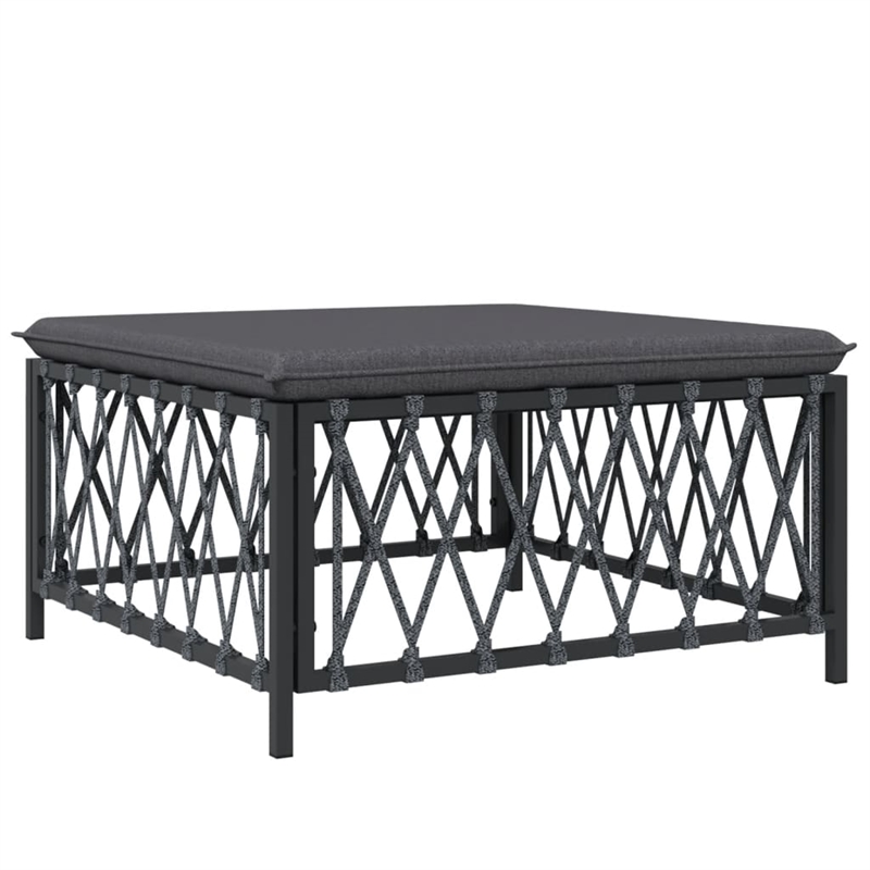 vidaXL 6 Piece Steel Garden Lounge Set in Anthracite
