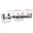 vidaXL 7 Piece Steel Garden Lounge Set in Gray/Anthracite