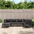 vidaXL 6 Piece Steel Garden Lounge Set in Anthracite