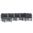 vidaXL 6 Piece Steel Garden Lounge Set in Anthracite