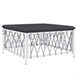 vidaXL 7 Piece Steel Garden Lounge Set in White/Gray