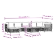vidaXL 8 Piece Steel Garden Lounge Set in White/Gray