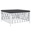 vidaXL 7 Piece Steel Garden Lounge Set in White/Gray