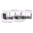 vidaXL 7 Piece Steel Garden Lounge Set in White/Gray