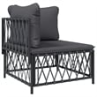 vidaXL 7 Piece Steel Garden Lounge Set in Gray/Anthracite