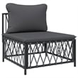 vidaXL 7 Piece Steel Garden Lounge Set in Gray/Anthracite