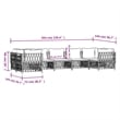 vidaXL 7 Piece Steel Garden Lounge Set in Gray/Anthracite