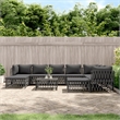 vidaXL 10 Piece Steel Garden Lounge Set in Anthracite