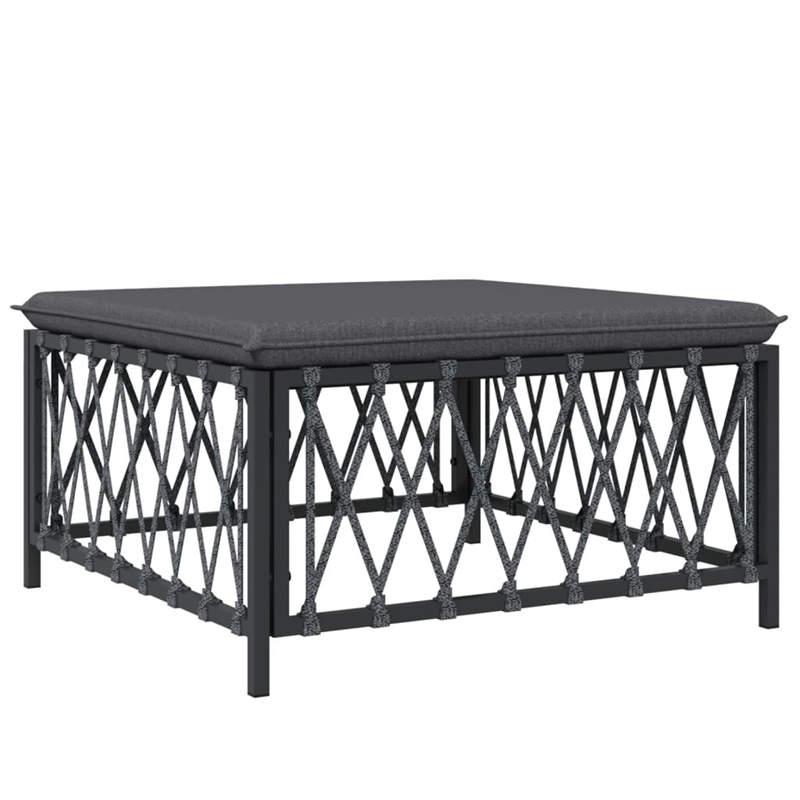 vidaXL 10 Piece Steel Garden Lounge Set in Anthracite