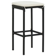 vidaXL 11 Piece Steel Bar Set in Black/White/Cream