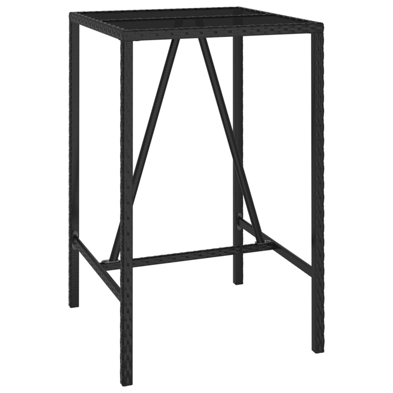 vidaXL Steel Bar Set in Black