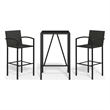 vidaXL Steel Bar Set in Black