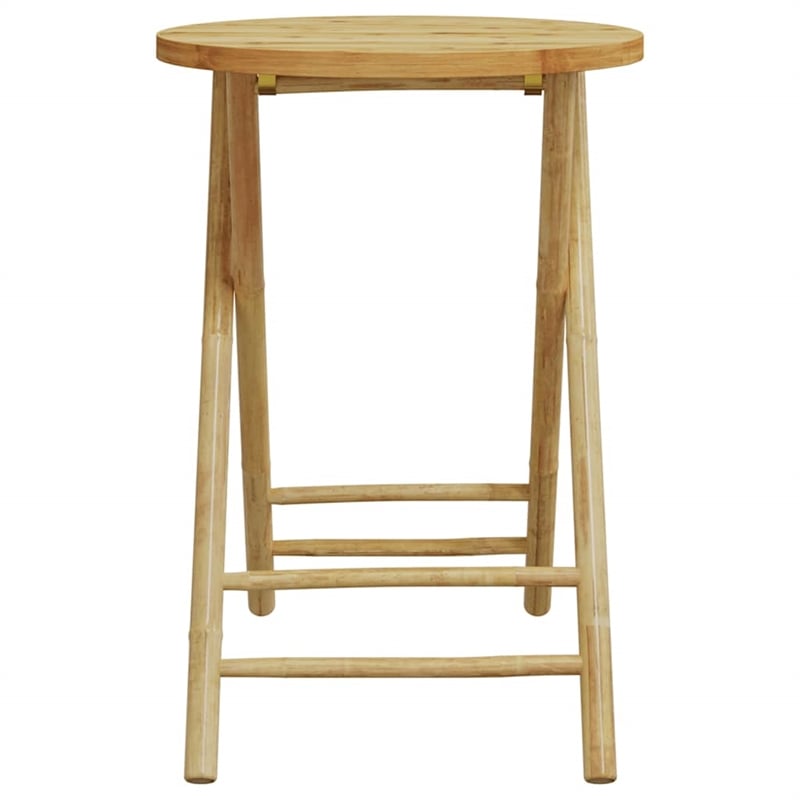 vidaXL Bamboo Small Bistro Set in Gray