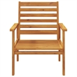 vidaXL 5 Piece Solid Acacia Wood Standard Garden Lounge Set in Natural