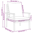 vidaXL 5 Piece Solid Acacia Wood Garden Lounge Set in Gray