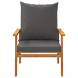 vidaXL 5 Piece Solid Acacia Wood Garden Lounge Set in Gray