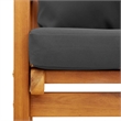 vidaXL 5 Piece Solid Acacia Wood Garden Lounge Set in Gray