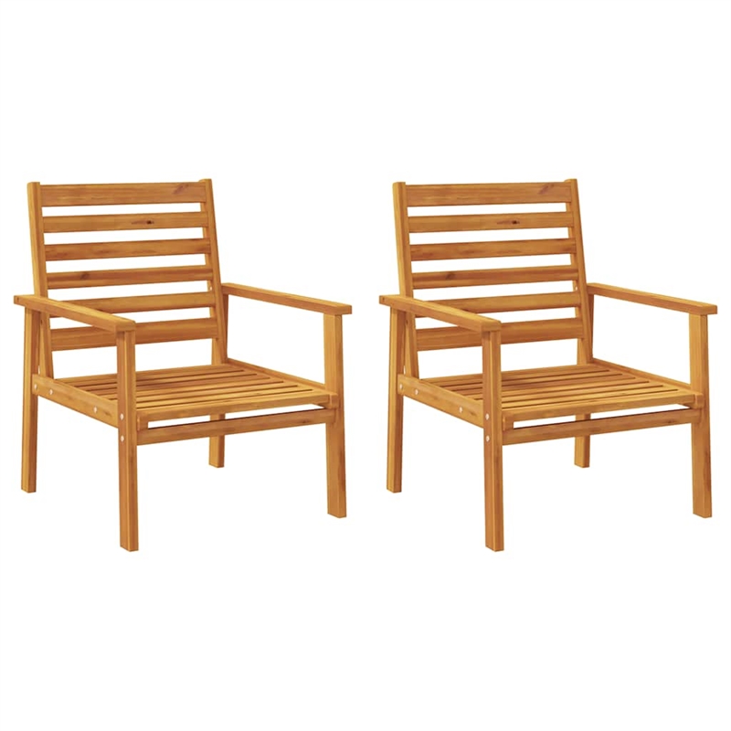vidaXL Solid Acacia Wood Medium Garden Lounge Set in Natural
