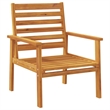 vidaXL Solid Acacia Wood Medium Garden Lounge Set in Natural