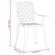 vidaXL Aluminum Medium Furniture Set