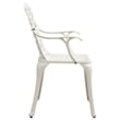 vidaXL Aluminum Medium Furniture Set in White